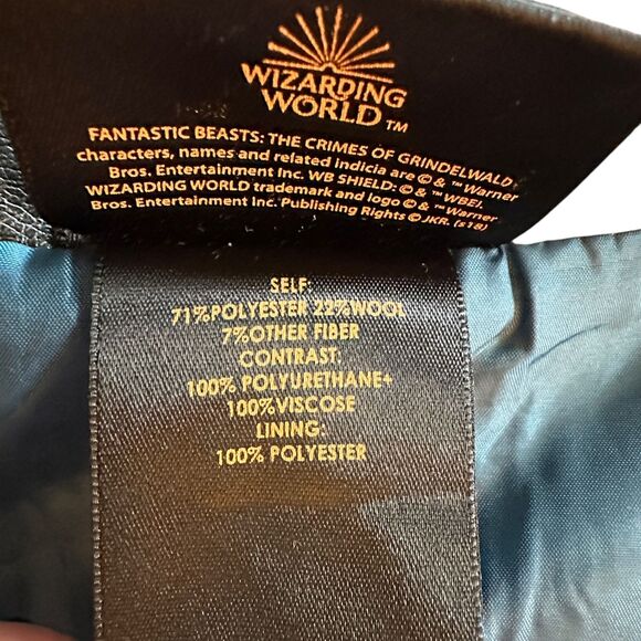 The Crimes of Grindelwald Fantastic Beasts Unisex Grey Wool Blend Pea Coat XL - Picture 4 of 7